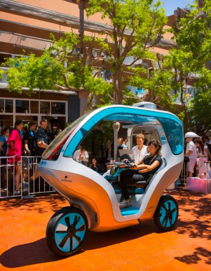 Autonomous micro-vehicle on the avenue